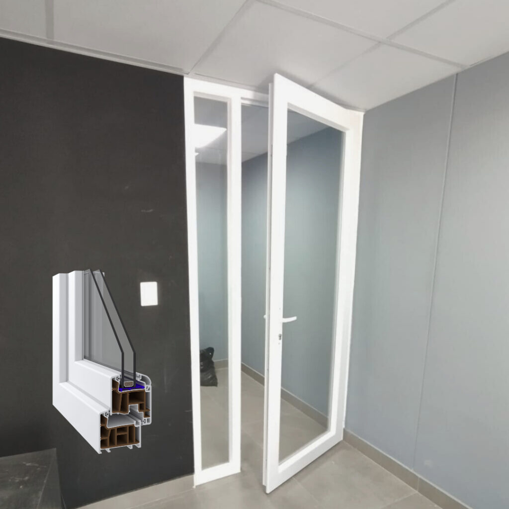 Nuestras puertas de PVC ofrecen durabilidad, aislamiento térmico y acústico